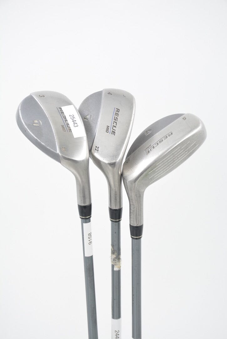 Women's TaylorMade Rescue Mid 3H, 4H, 5H Hybrid Set W Flex Golf Clubs GolfRoots 