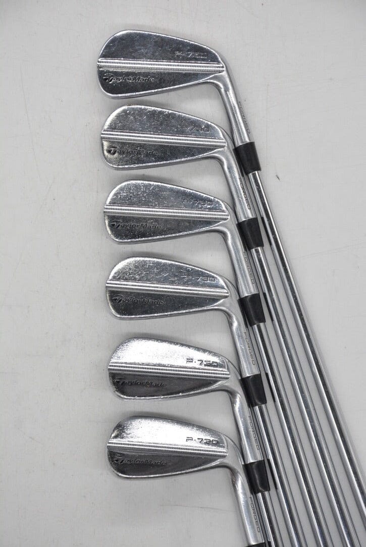 TaylorMade P730 4-7, 9, PW Iron Set S Flex Golf Clubs GolfRoots 