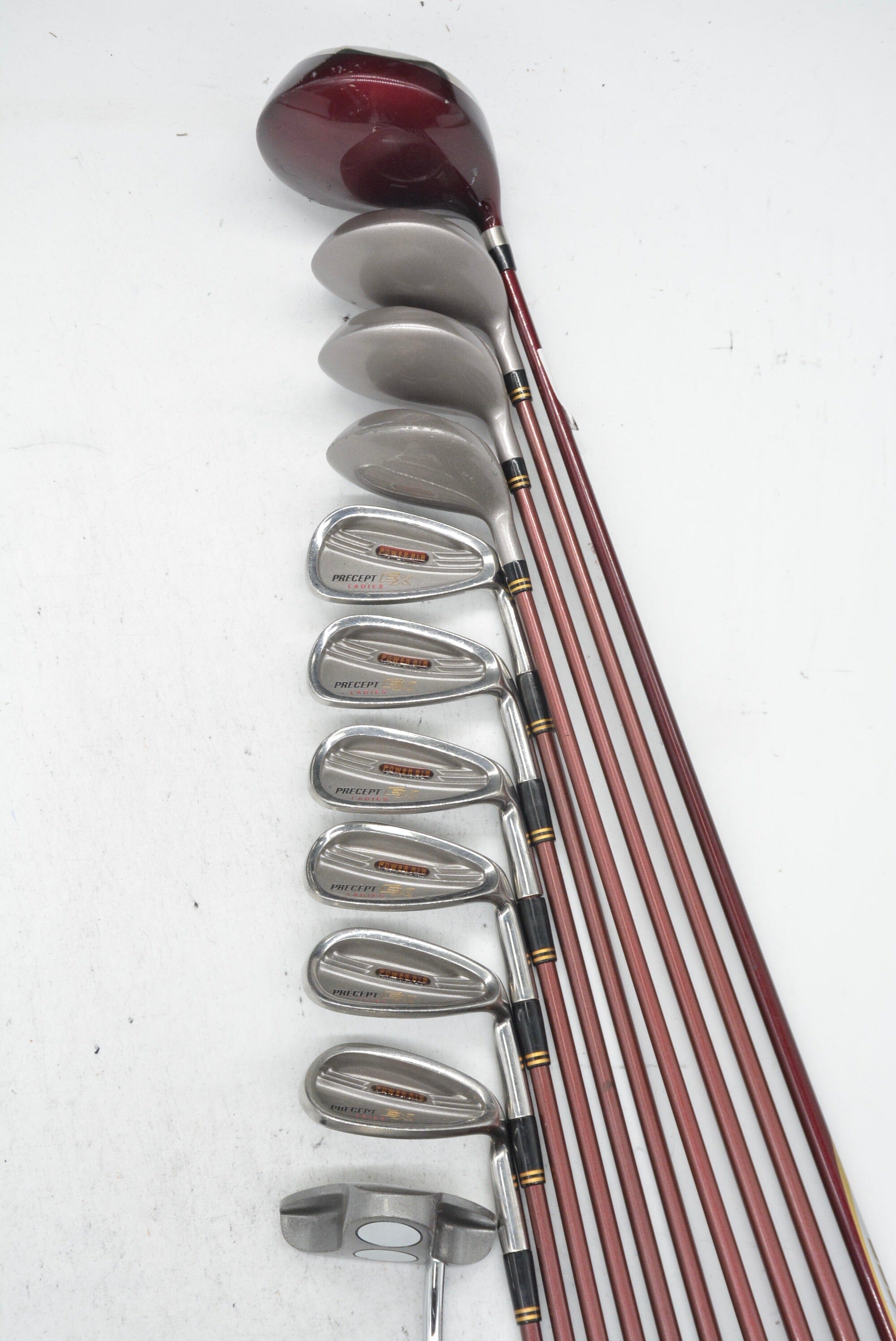 Women's Bridgestone Precept EX Mixed Full Set W Flex Std Length Golf Clubs GolfRoots 