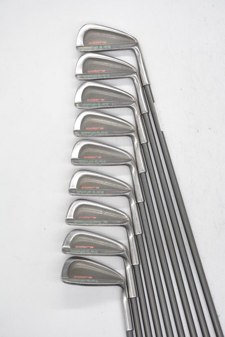 Cobra Baffler Right Hand irons selling 8,9,PW with regular flex steel shafts