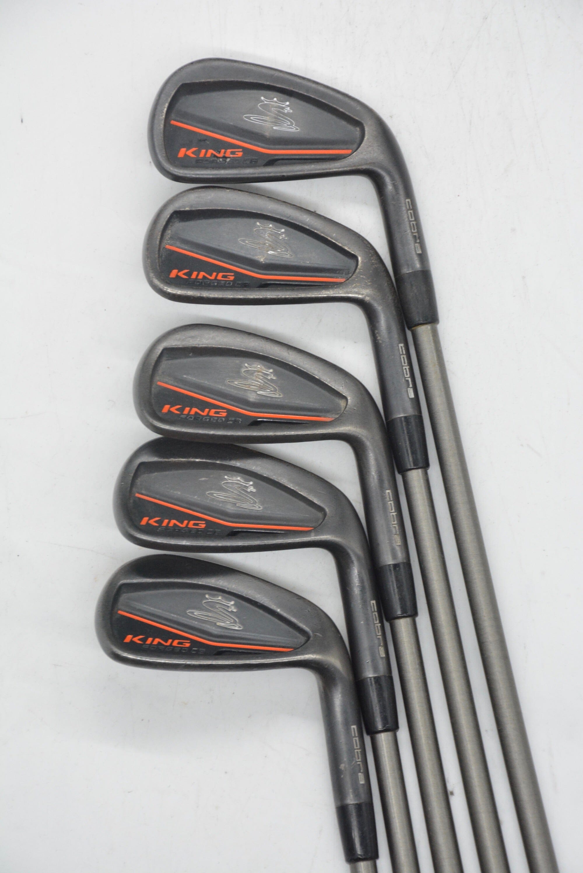 Cobra King Forged CB 5, 7-PW Iron Set R Flex -0.25" Golf Clubs GolfRoots 