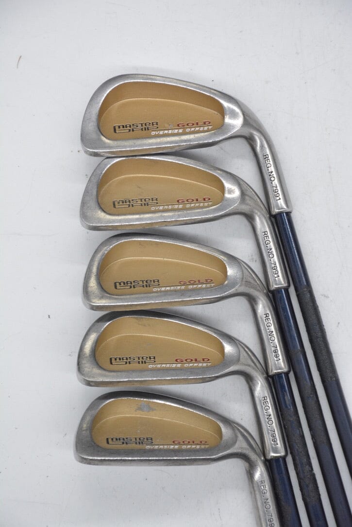 Master Grip Gold 6-PW Iron Set R Flex -.5" Golf Clubs GolfRoots 