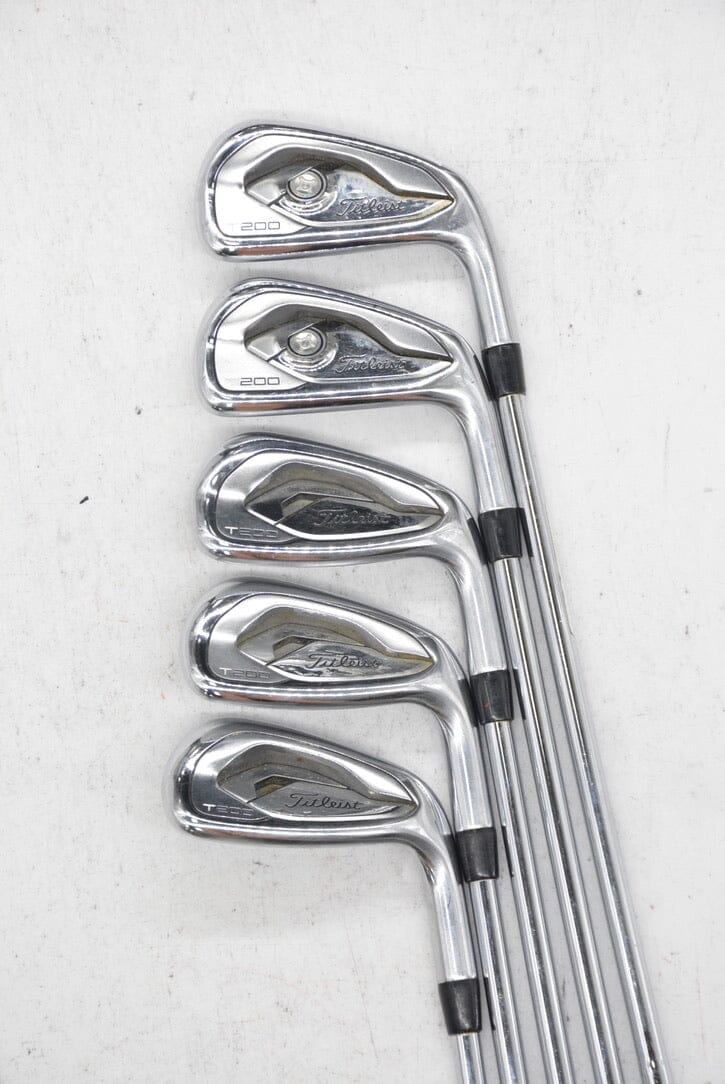 Titleist T200 5-6, 8-PW Iron Set S Flex +0.75" Golf Clubs GolfRoots 