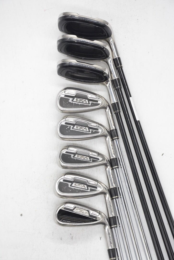 Adams Idea Tech A4Os 3-5H, 6-PW Iron Set R Flex +0.75" Golf Clubs GolfRoots 