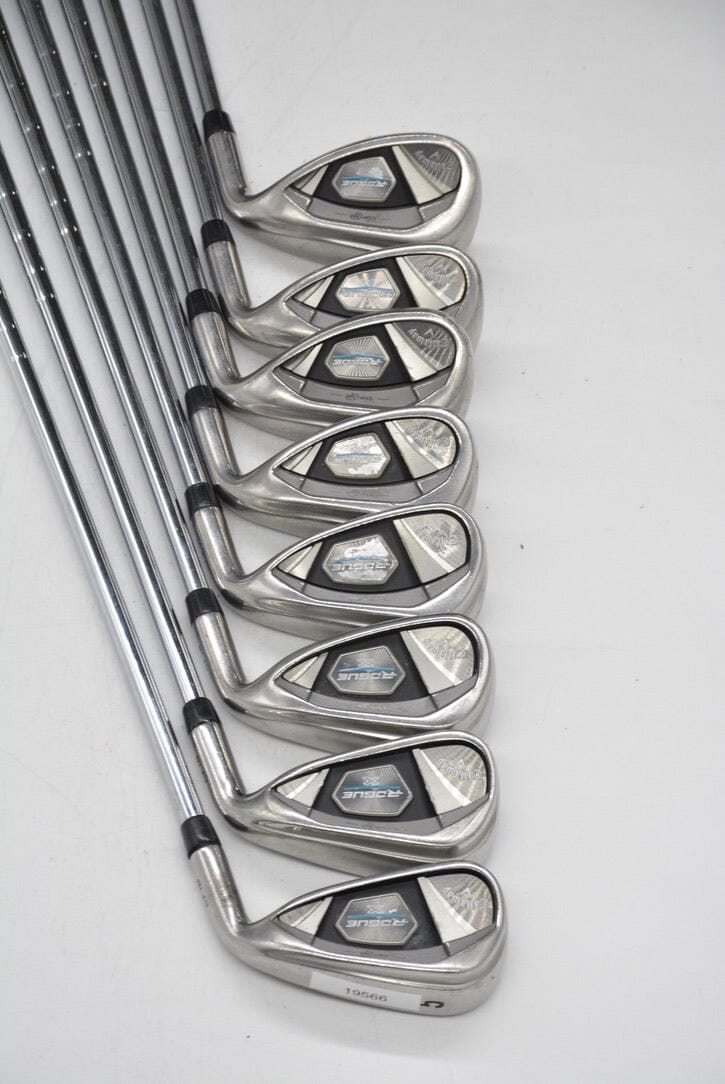 Callaway Rogue X 5, 7-SW Iron Set S Flex +.25" Golf Clubs GolfRoots 