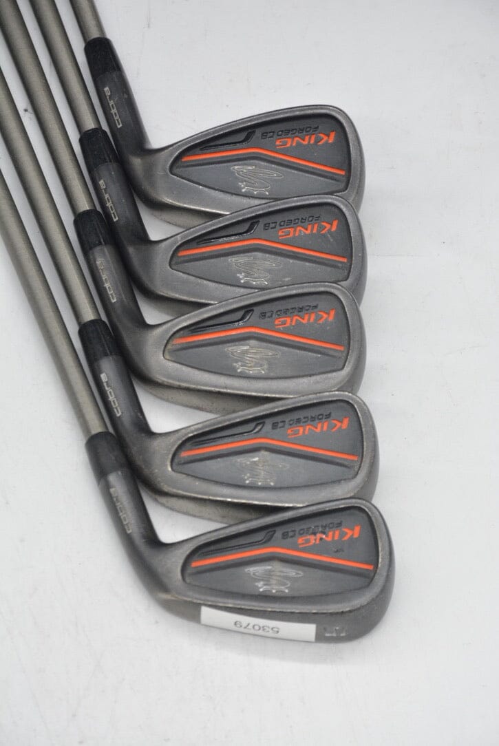 Cobra King Forged CB 5, 7-PW Iron Set R Flex -0.25" Golf Clubs GolfRoots 