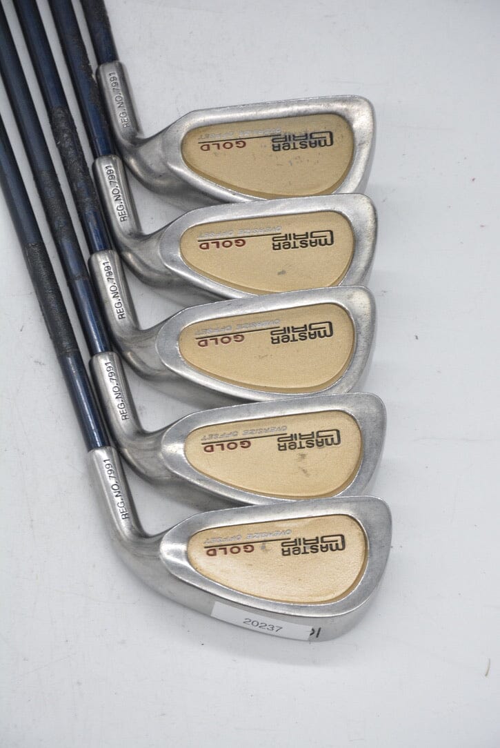 Master Grip Gold 6-PW Iron Set R Flex -.5" Golf Clubs GolfRoots 