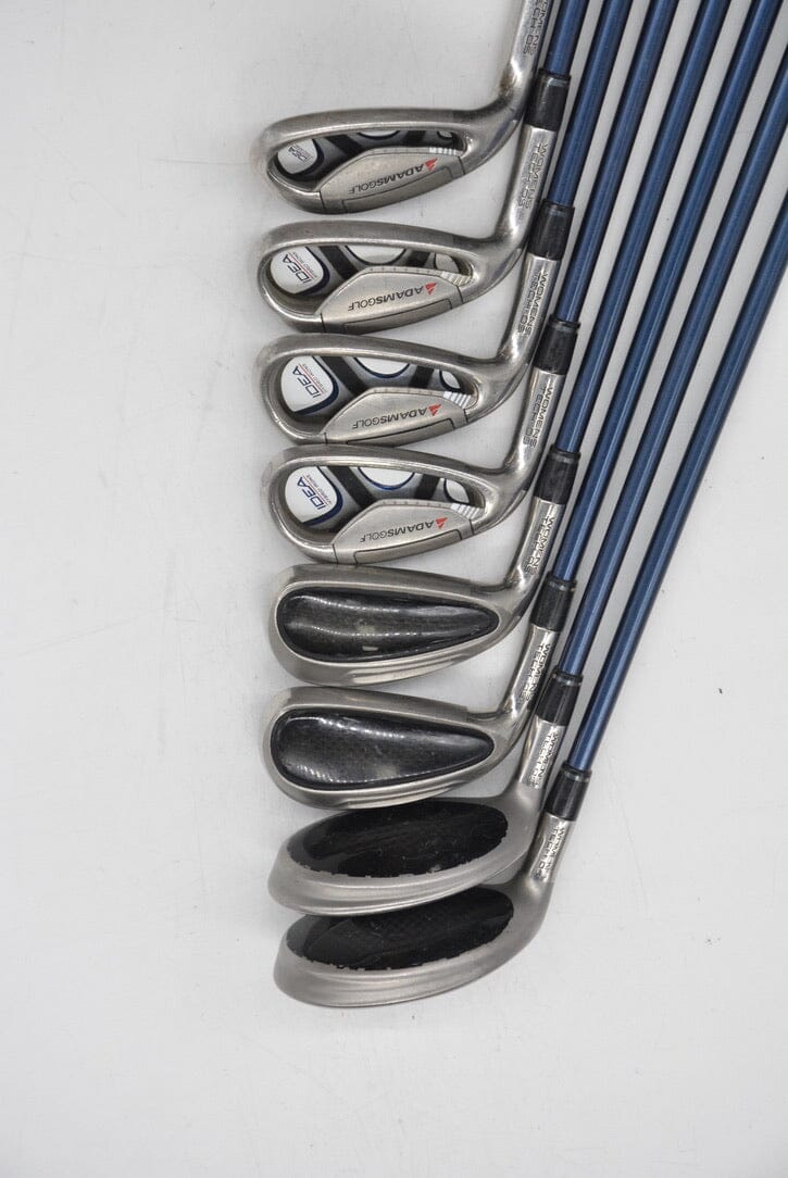 Women's Lefty Adams Idea Tech Hybrid 4-SW Iron Set W Flex +.5" Golf Clubs GolfRoots 
