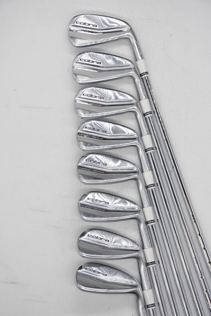 Cobra King Forged Tec 2022 OL 4-GW Iron Set R Flex Std Length Golf Clubs GolfRoots 