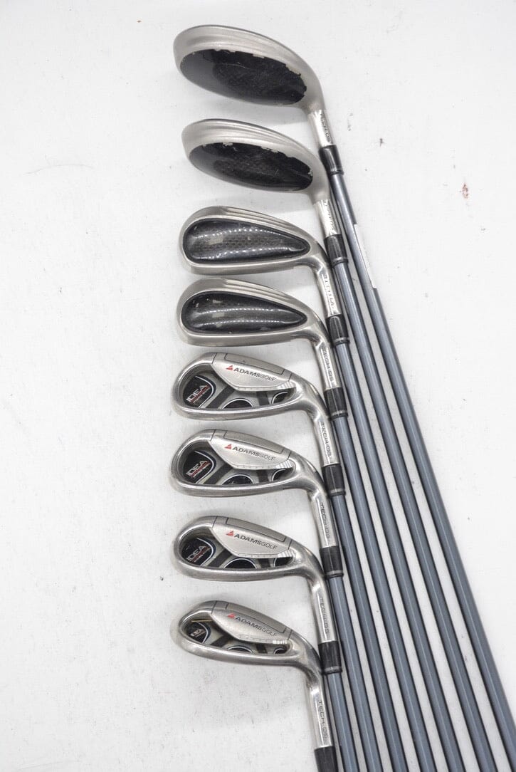 Adams Idea Tech Hybrid 4-PW, SW Iron Set SR Flex -0.25" Golf Clubs GolfRoots 