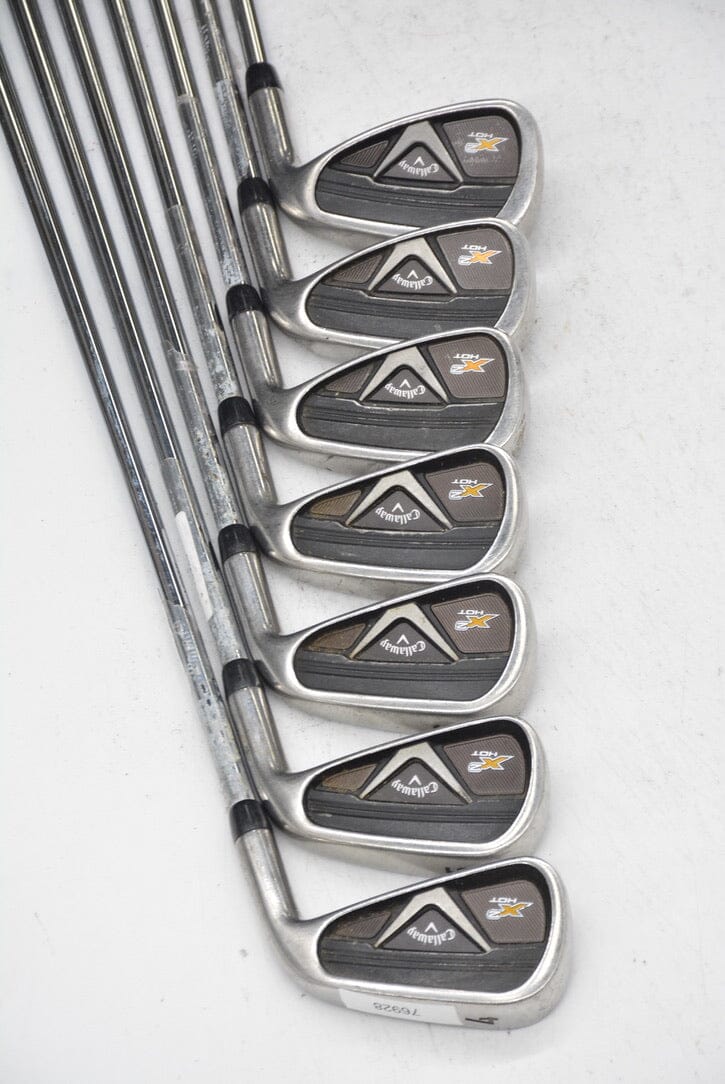 Callaway X2 Hot Pro 4-PW Iron Set R Flex Std Length Golf Clubs GolfRoots 