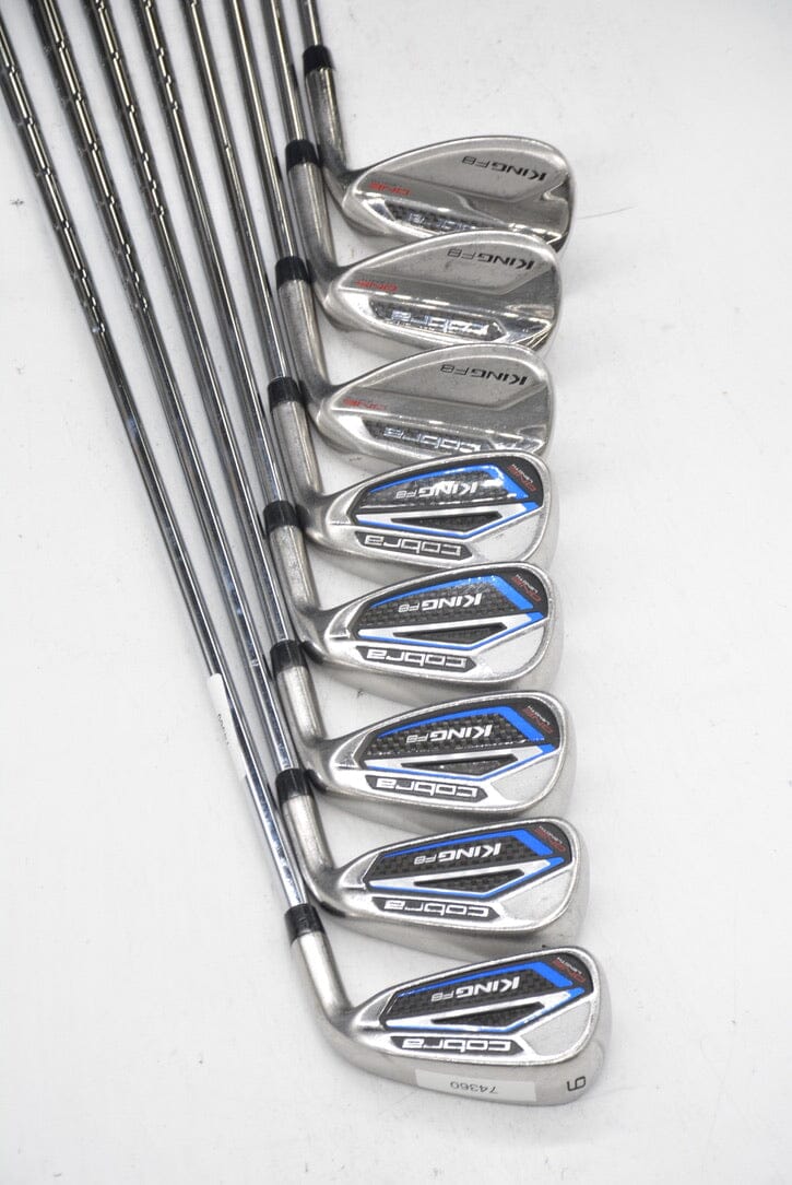 Cobra King F8 One Length 6-LW Iron Set R Flex +0.25" Golf Clubs GolfRoots 