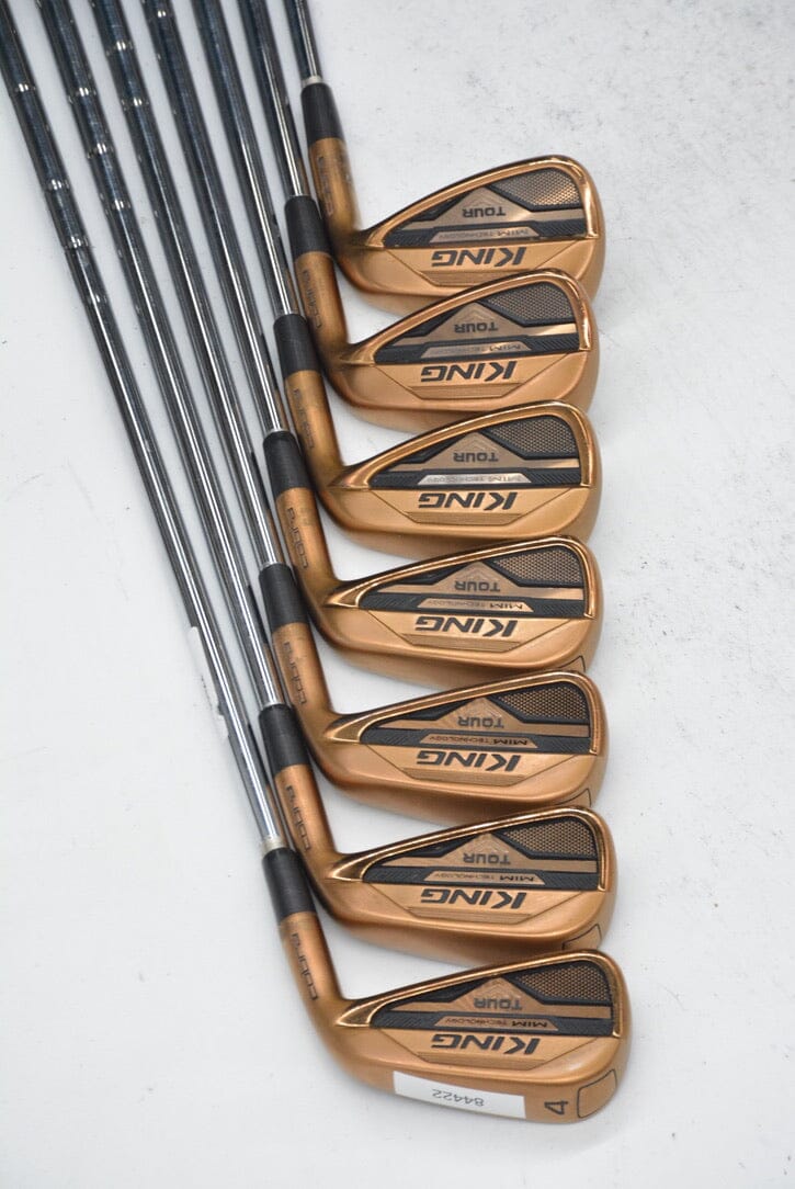 Cobra King Tour MIM Copper 4-PW Iron Set S Flex +0.25" Golf Clubs GolfRoots 