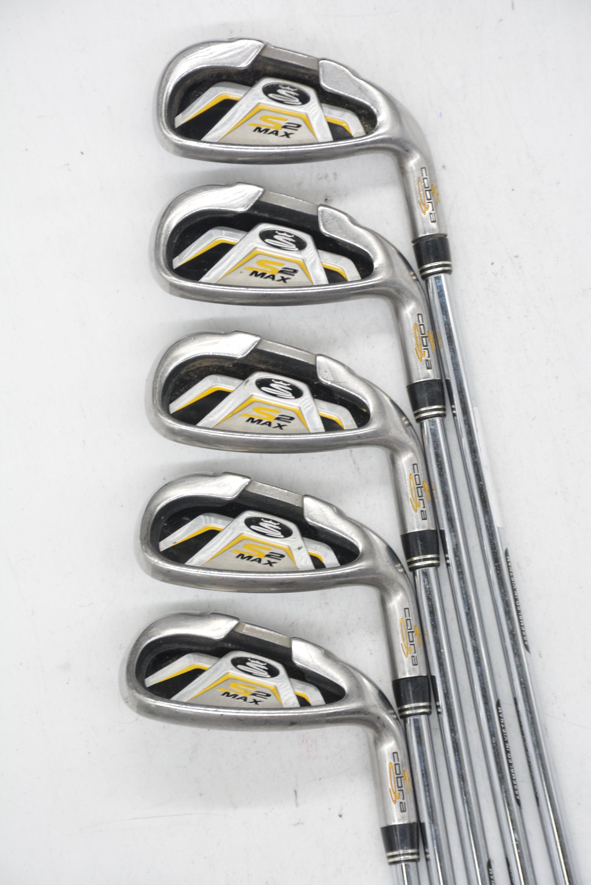 Cobra S2 Max 7-AW Iron Set R Flex +0.5" Golf Clubs GolfRoots 