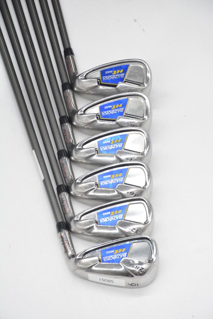 Women's Tour Edge Bazooka HT Max 6-PW,SW Iron Set W Flex -0.25" Golf Clubs GolfRoots 