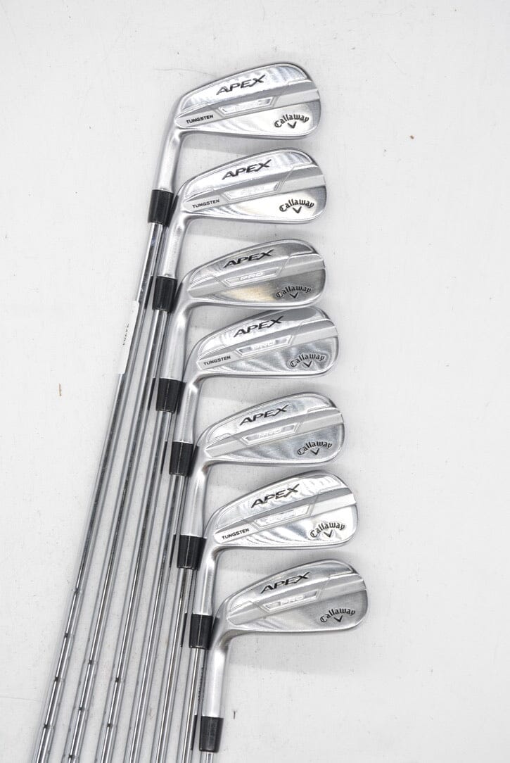 Lefty Callaway Apex Pro 21 4-PW Iron Set S Flex Std Length Golf Clubs GolfRoots 