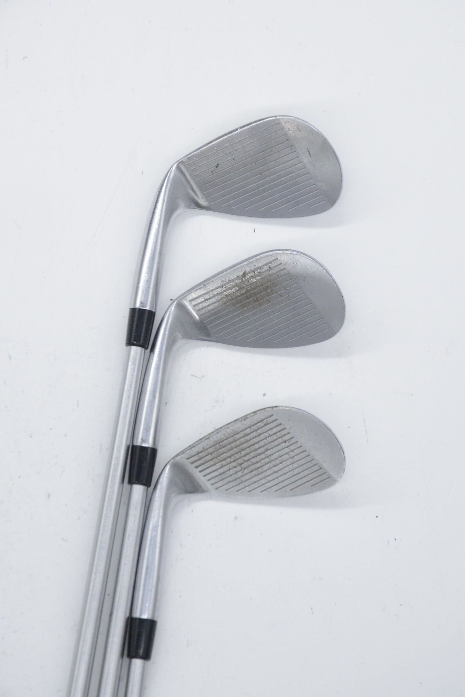 Mizuno S18 White Satin 52, 56, 60 Degree Wedge Set S Flex Golf Clubs GolfRoots 