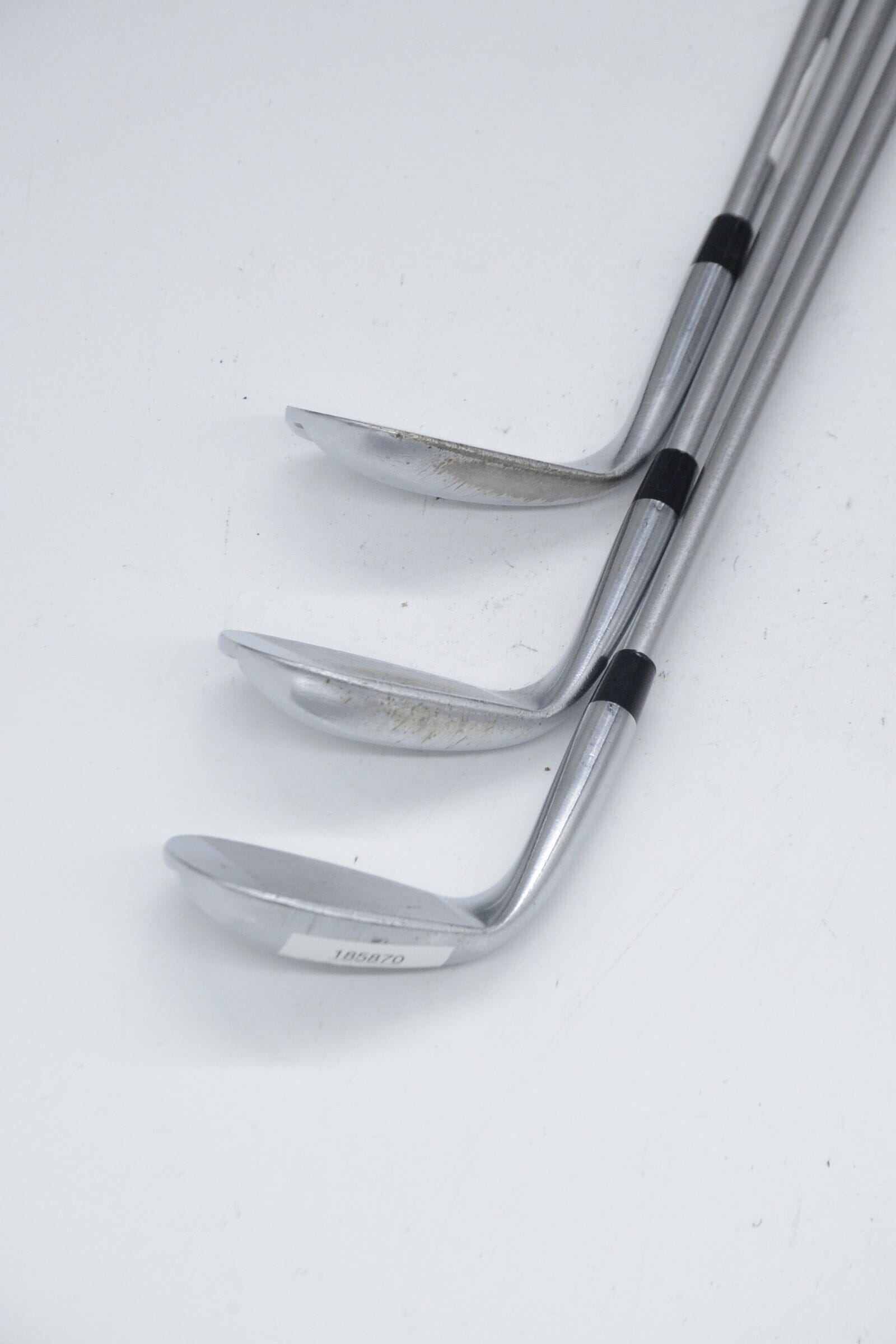 Mizuno S18 White Satin 52, 56, 60 Degree Wedge Set S Flex Golf Clubs GolfRoots 
