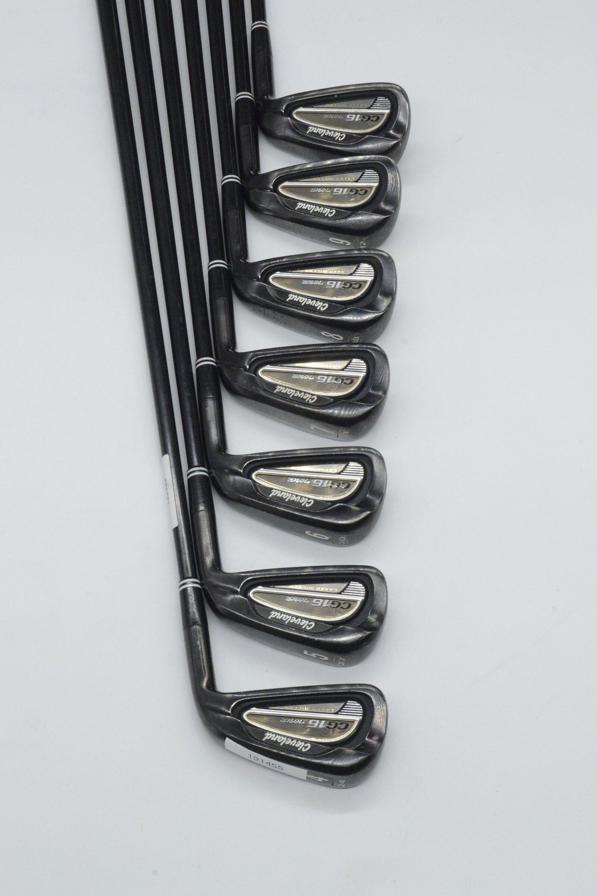 Cleveland CG16 Tour Black Pearl 4-PW Iron Set S Flex -0.25" Golf Iron Sets Cleveland 