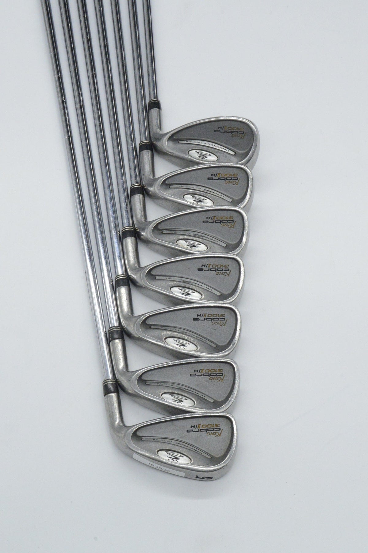 Cobra 3100 I/H 5-PW, SW Iron Set R Flex +0.25" Golf Clubs GolfRoots 
