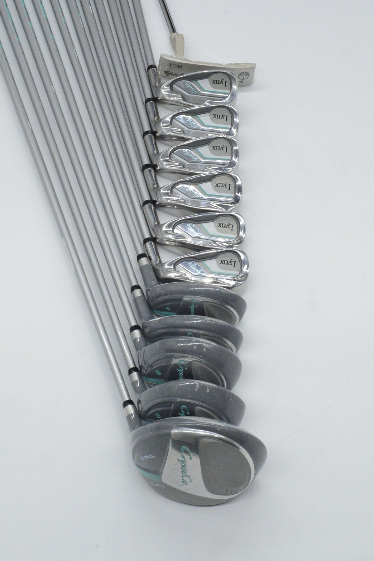 Women's Lynx Crystal Cat Mixed Full Set W Flex Std Length Golf Clubs GolfRoots 