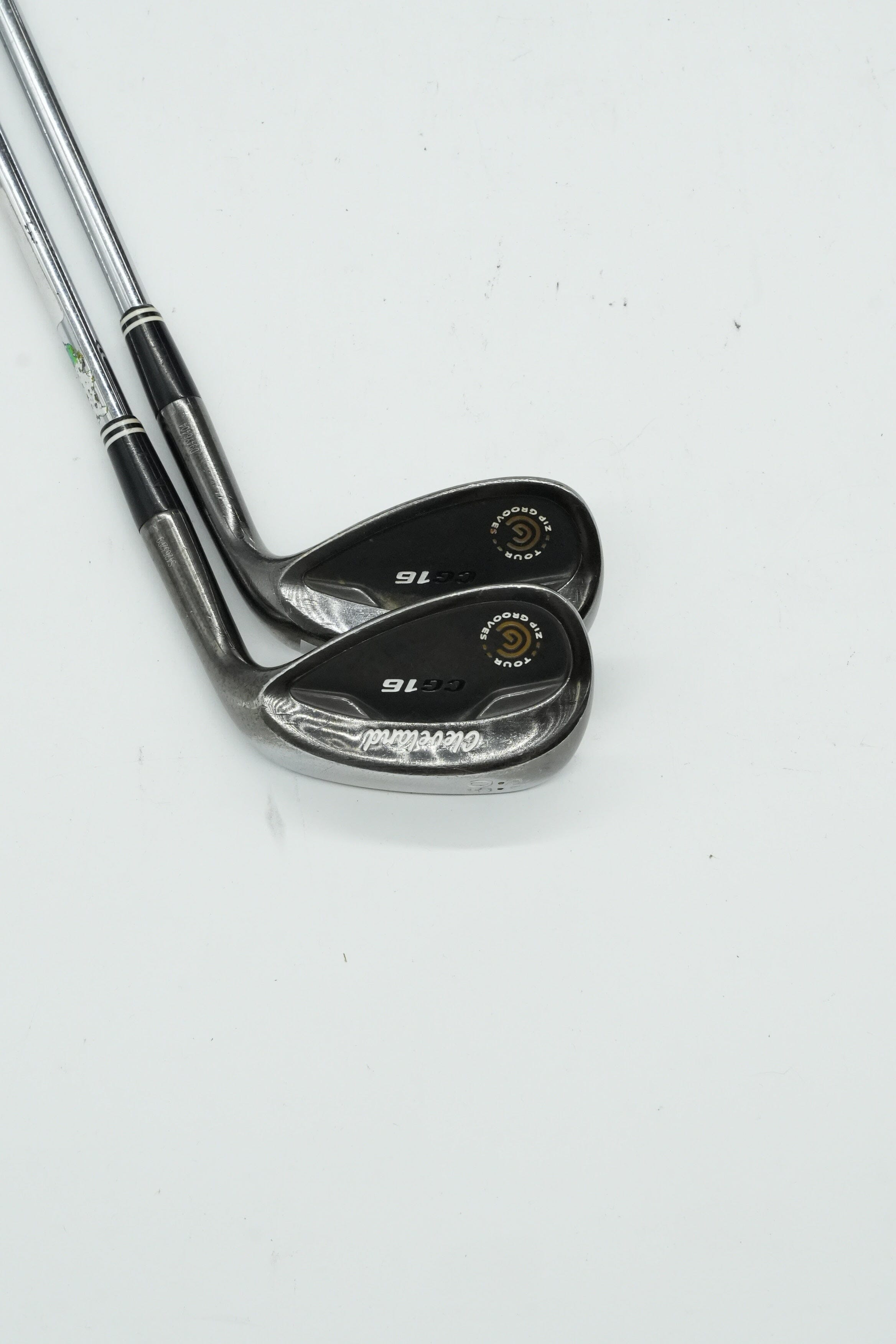 Cleveland CG16 Black Pearl 50 & 56 Degree Wedge Set Wedge Flex Golf Clubs GolfRoots 