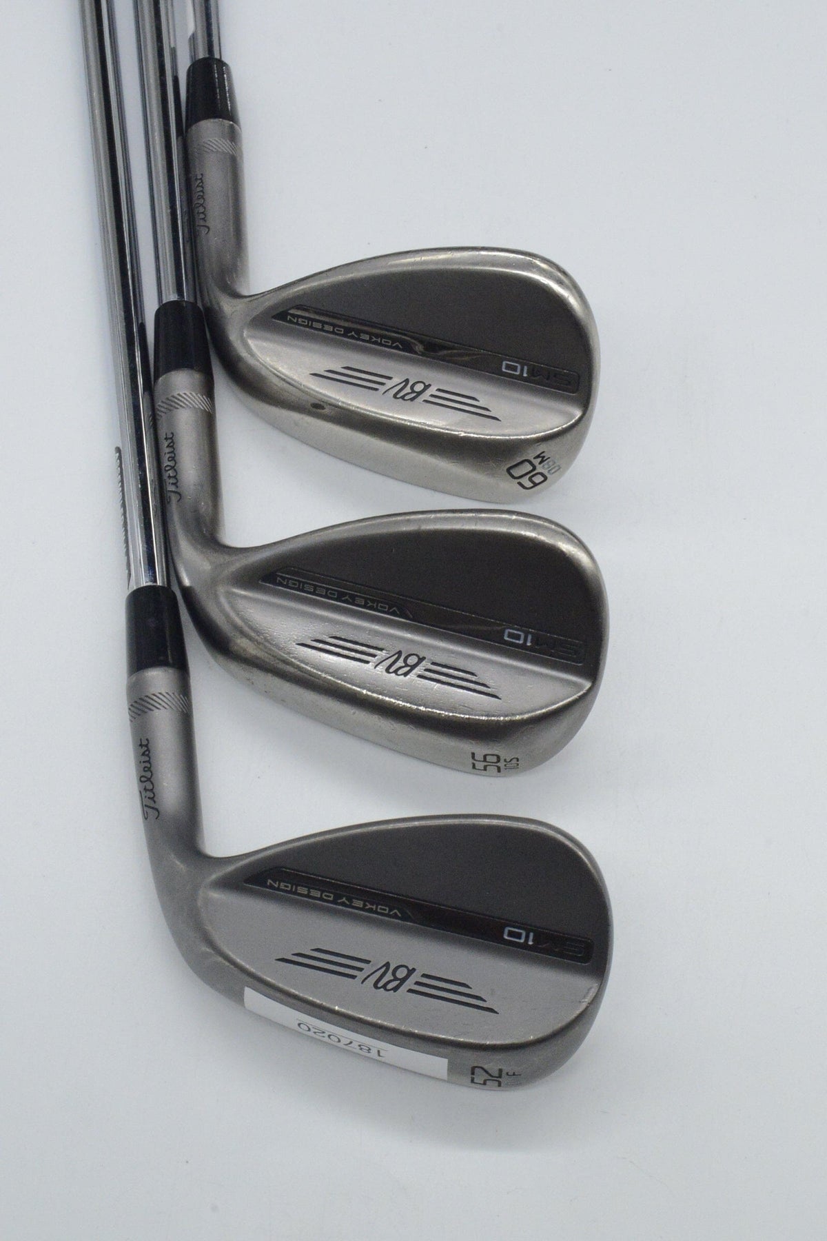 Titleist Vokey SM10 Nickel 52, 56, 60 Degree Wedge Set S Flex Golf Wedges Titleist 