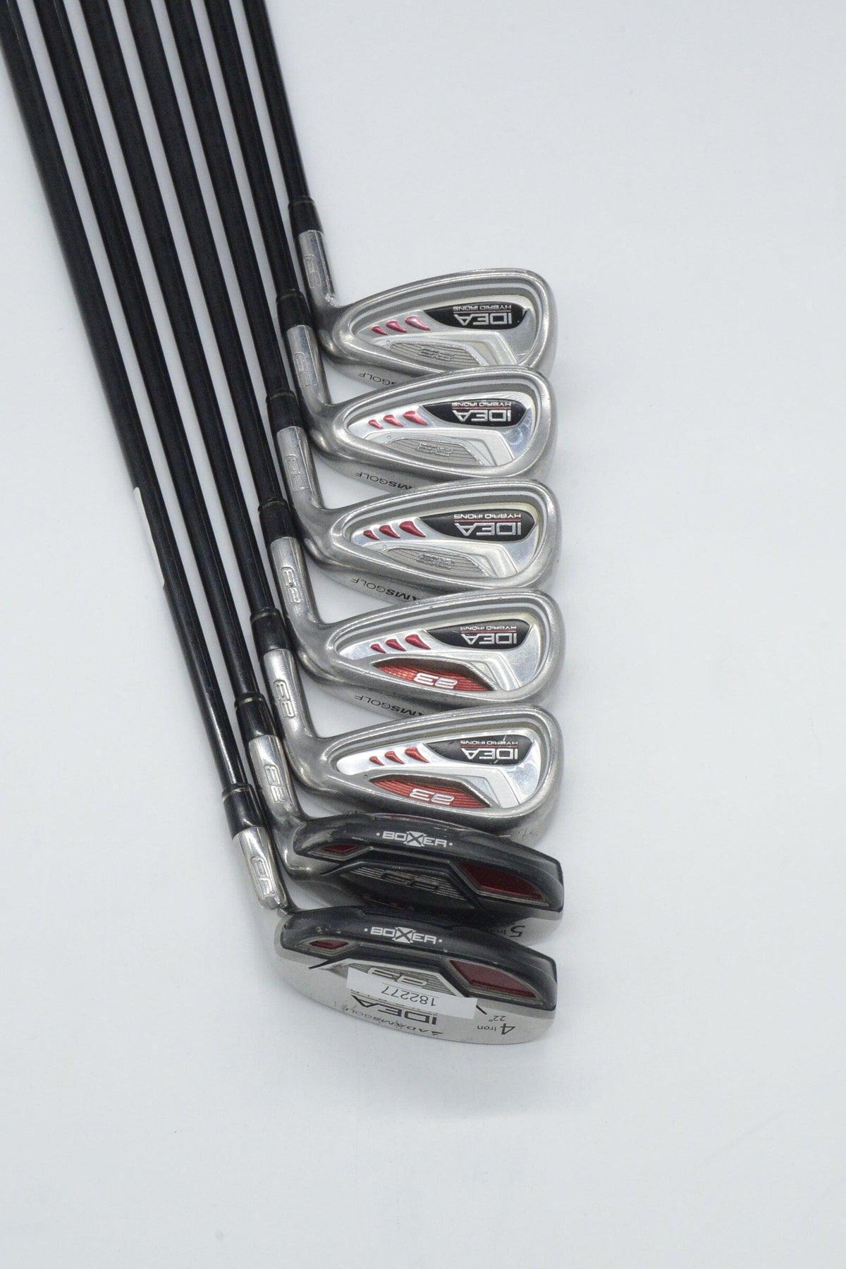 Adams Idea A3/Boxer Combo 4H-5H, 6-PW Iron Set S Flex -0.25" Golf Iron Sets Adams 