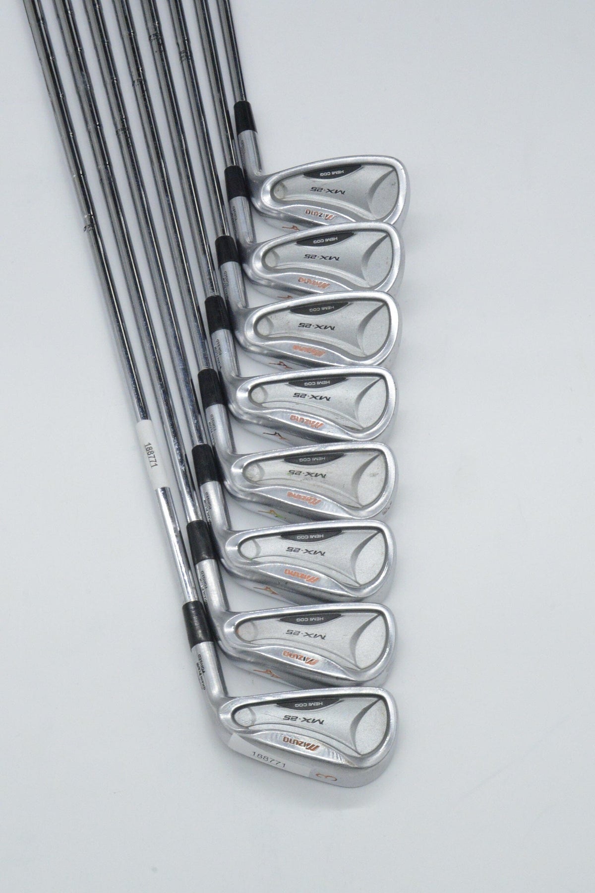 Mizuno MX-25 3-PW Iron Set S Flex -0.25" Golf Iron Sets Mizuno 