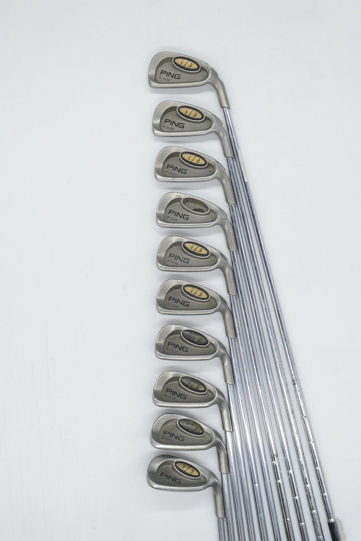 Ping I3 O-Size 2-PW, SW Iron Set R Flex +0.5" Golf Iron Sets Ping 
