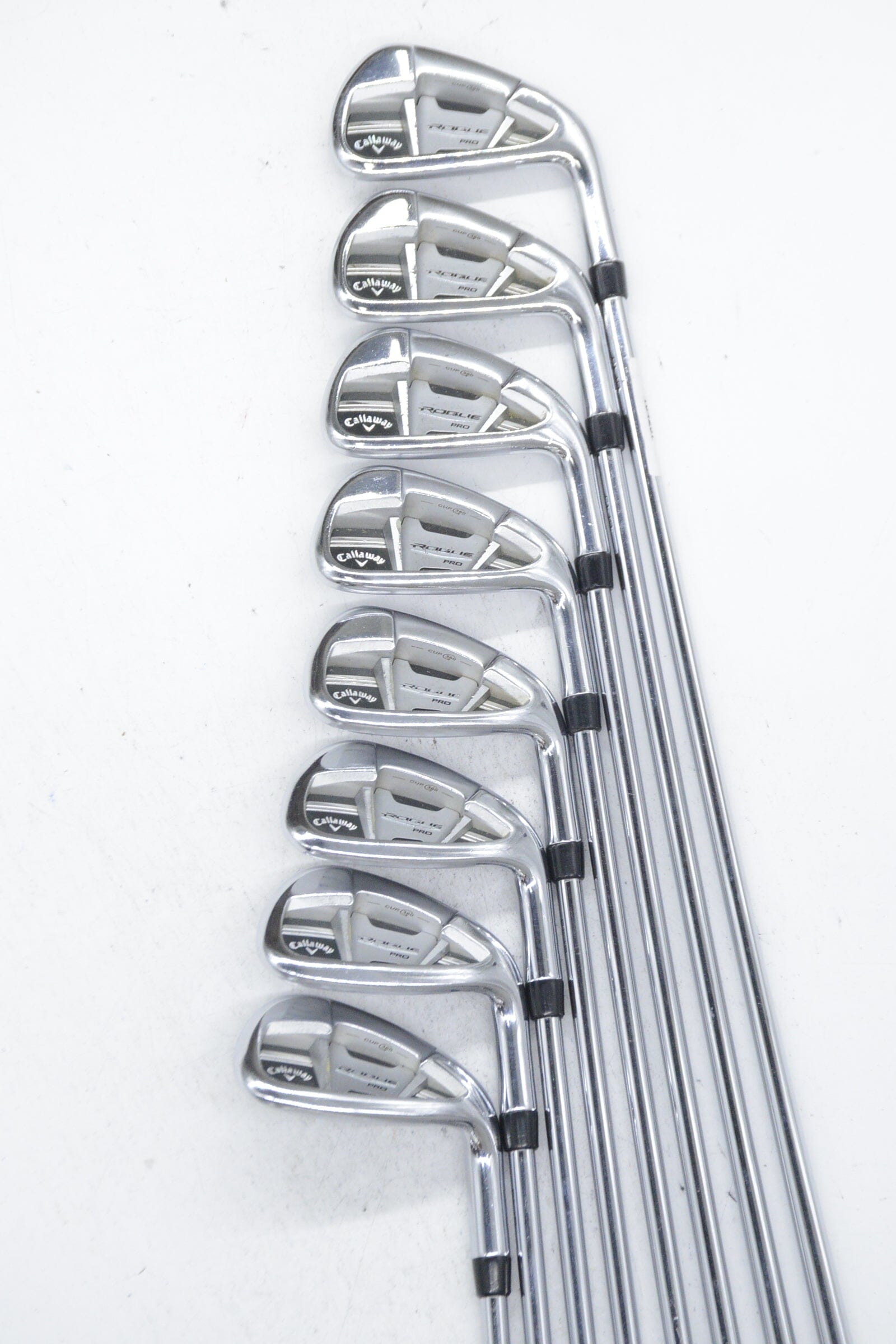 Callaway Rogue Pro 4-AW Iron Set S Flex -0.25" Golf Clubs GolfRoots 