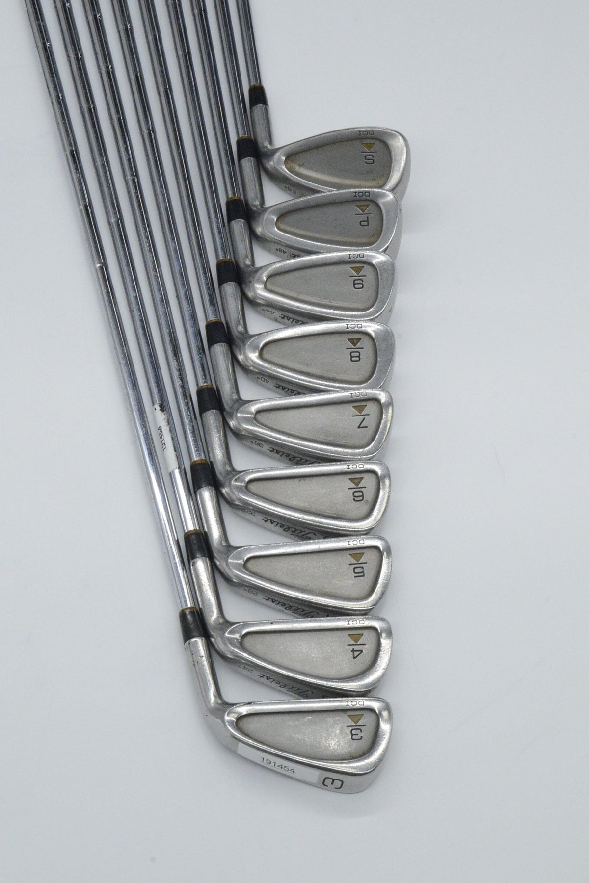 Titleist DCI Gold 3-PW, SW Iron Set S Flex -0.5" Golf Iron Sets Titleist 
