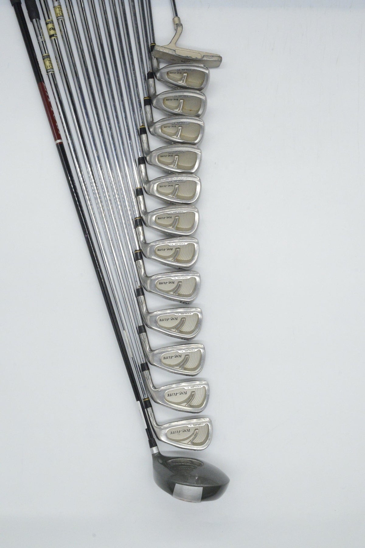 Top Flite Tour Ti Mixed Full Set S Flex +0.5" Golf Club Sets Top Flite 