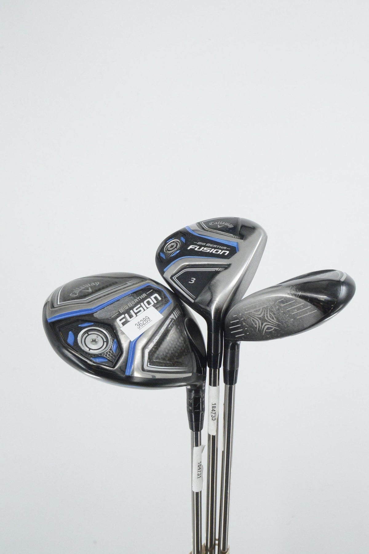 Women's Callaway Big Bertha Fusion D, 3W, 5W Wood Set W Flex Golf Fairway Woods Callaway 