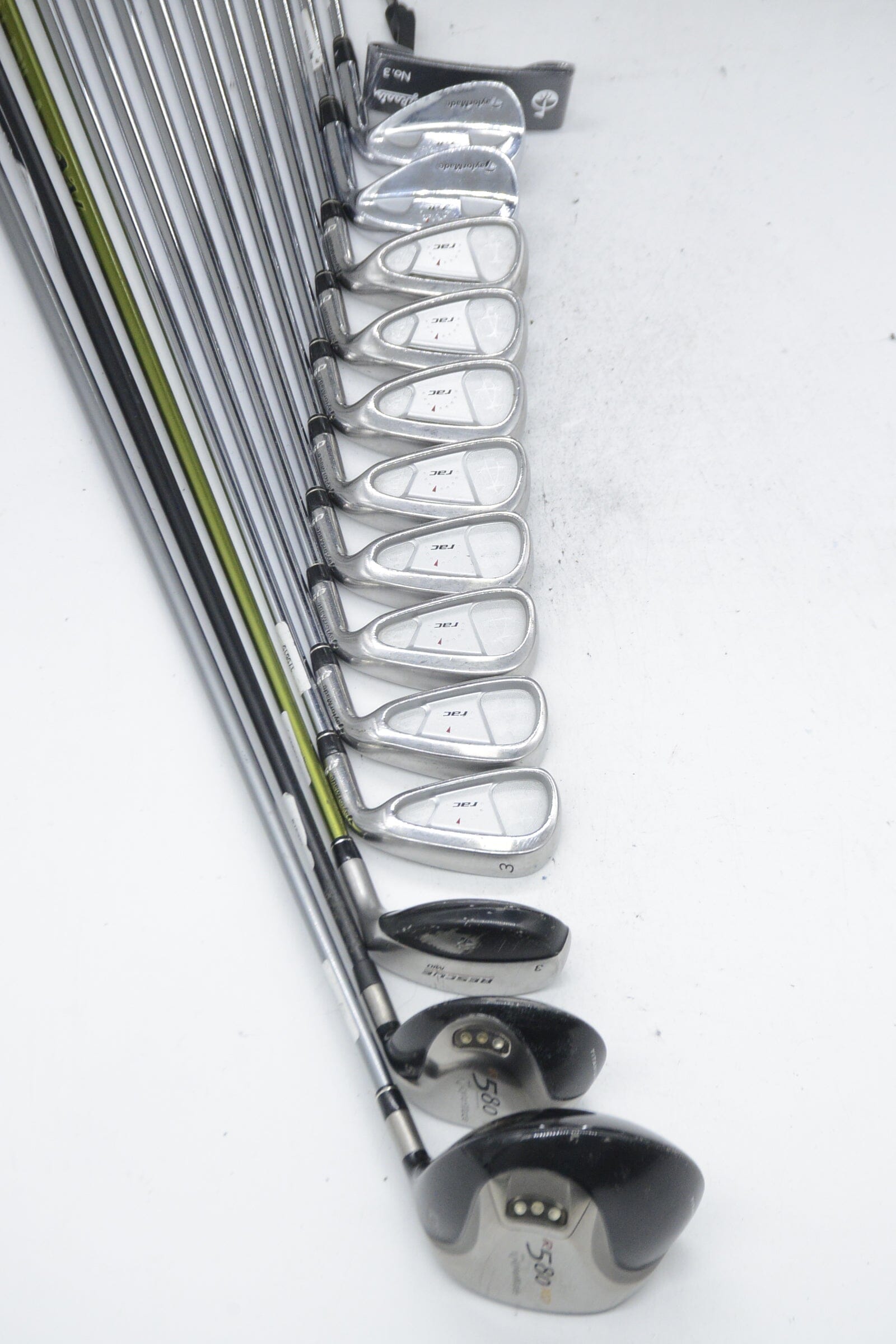 TaylorMade Rac OS Mixed Full Set R Flex +1.5" Golf Clubs GolfRoots 
