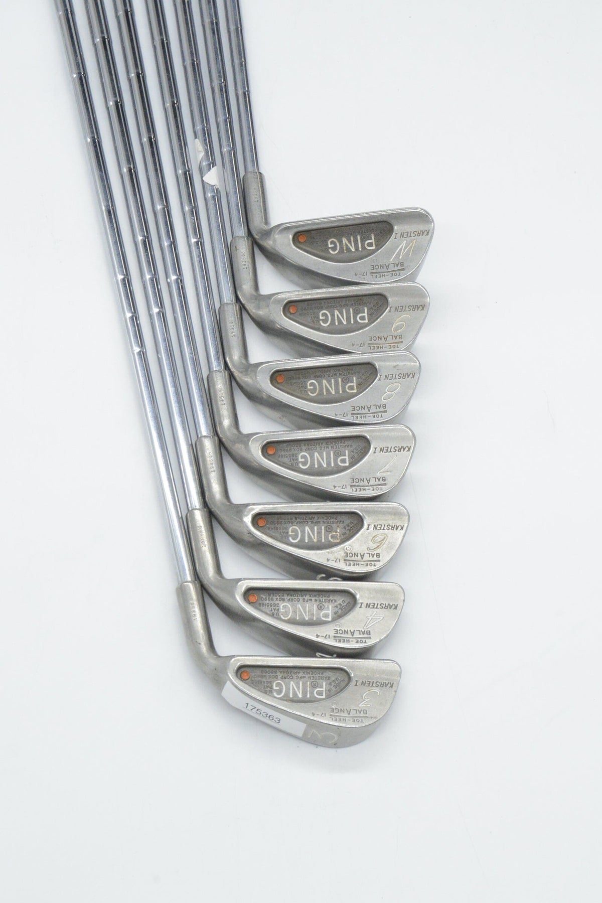 Ping Karsten I 3-4, 6-PW Iron Set S Flex -1.25" Golf Iron Sets Ping 