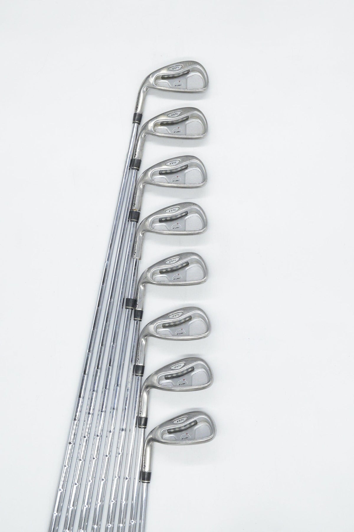 Lefty TaylorMade Rac OS 3-PW Iron Set S Flex +0.25" Golf Iron Sets TaylorMade 