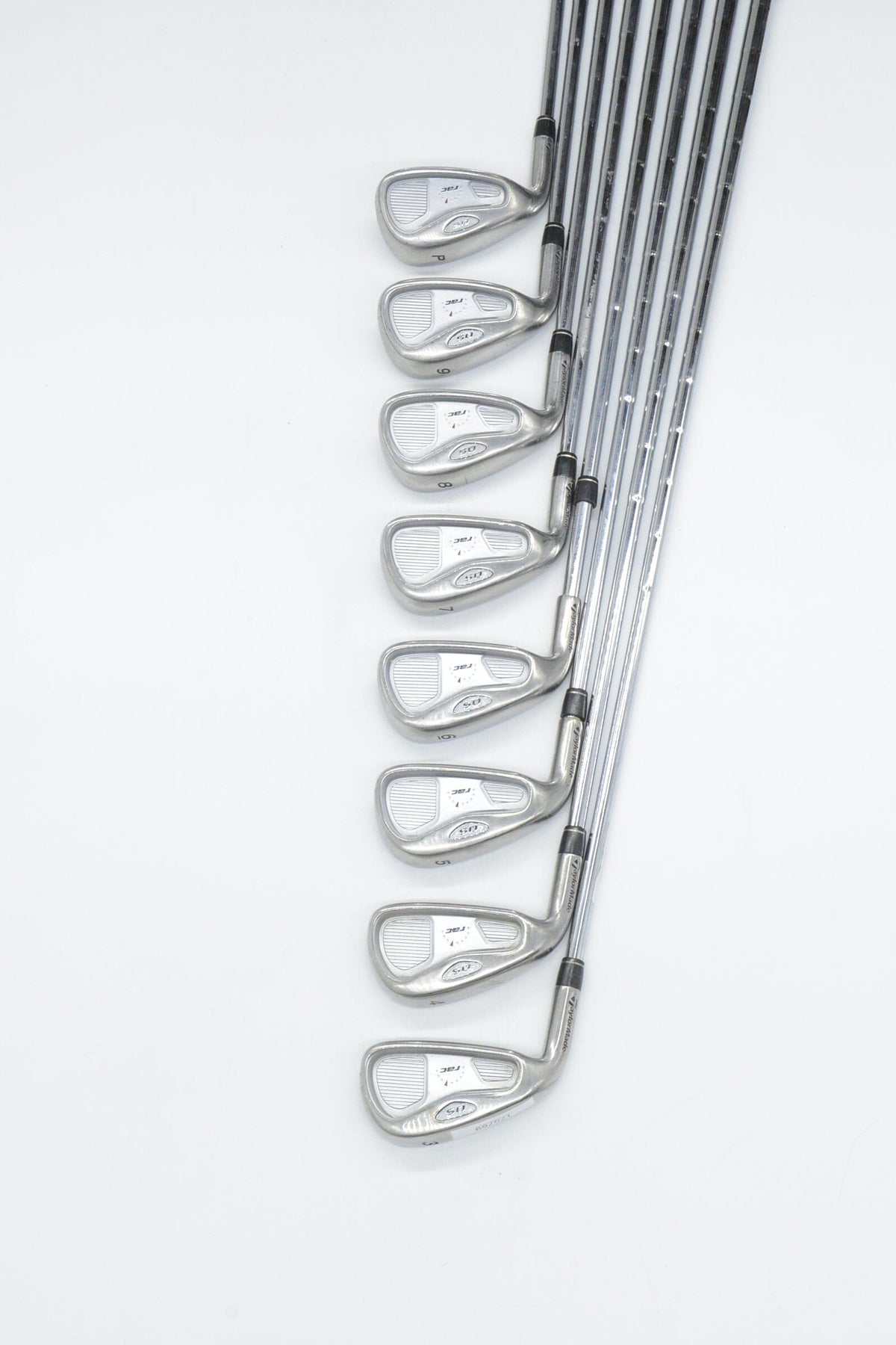 Lefty TaylorMade Rac OS 3-PW Iron Set S Flex +0.25" Golf Iron Sets TaylorMade 