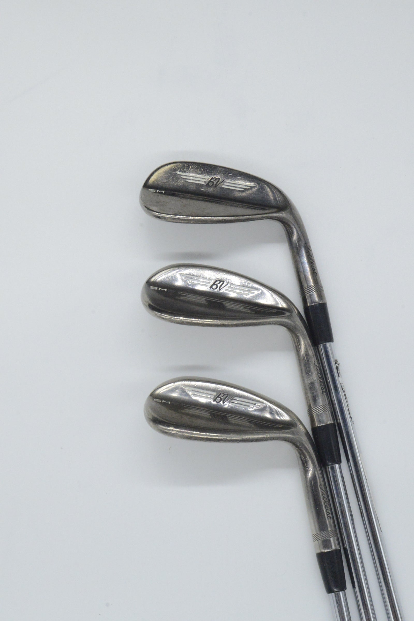 Titleist Vokey SM9 Brushed Steel 48, 54, 58 Degree Wedge Set R Flex