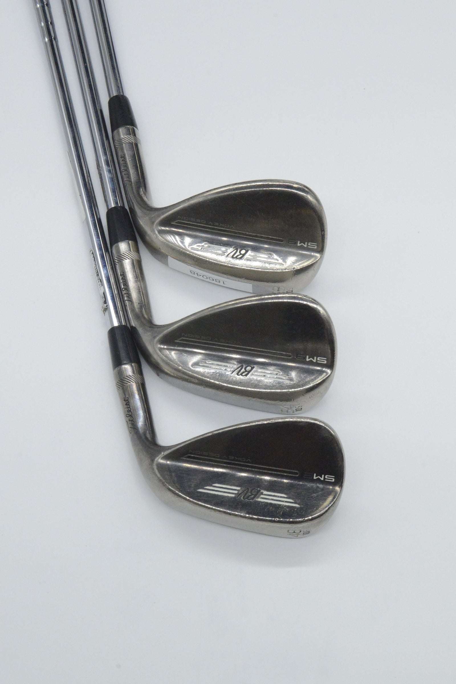 Titleist Vokey SM9 Brushed Steel 48, 54, 58 Degree Wedge Set R Flex