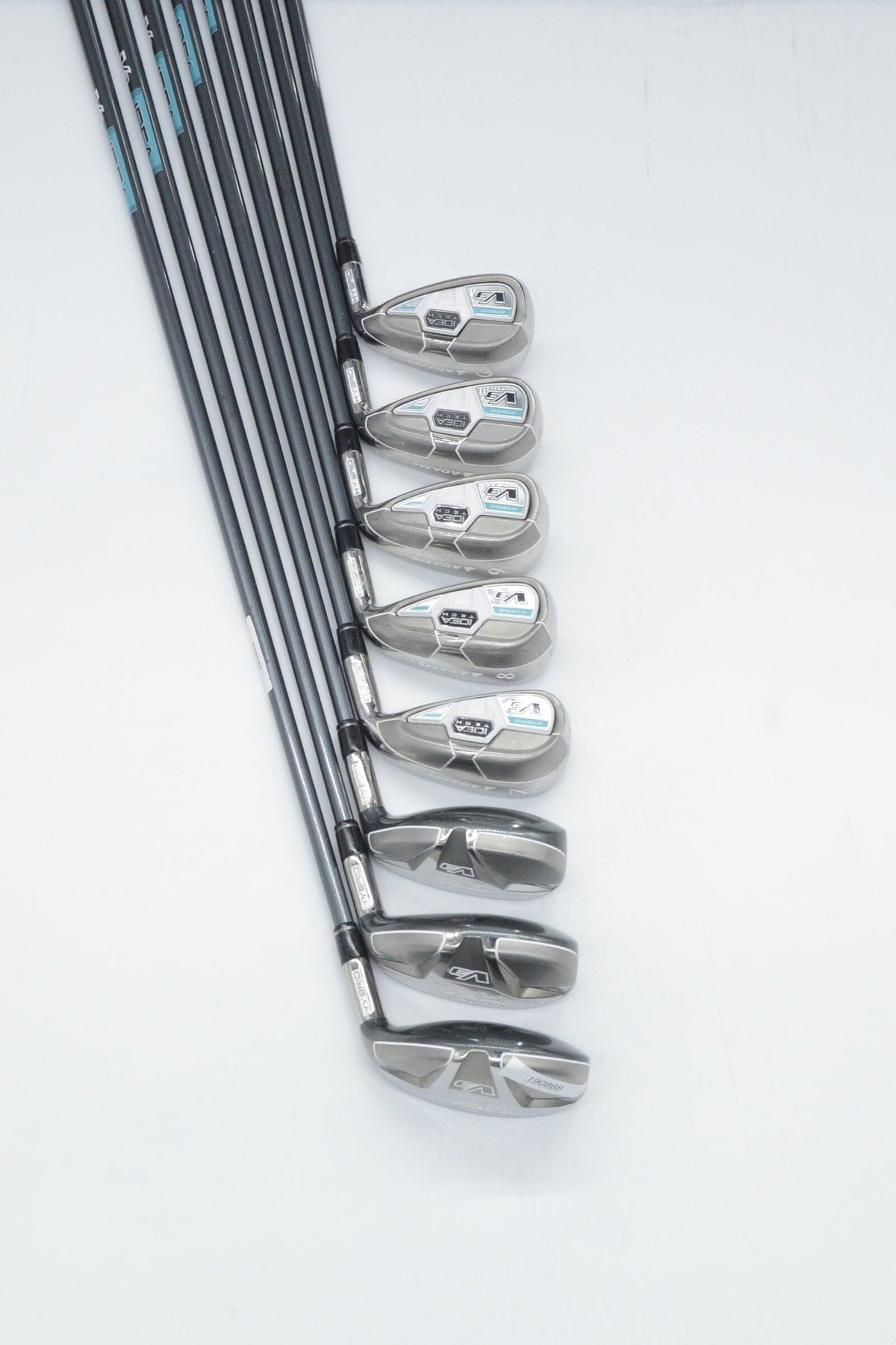 Women's Adams Idea Tech V3 Hybrid 4H-6H, 7-GW Iron Set W Flex Std Length Golf Iron Sets Adams 