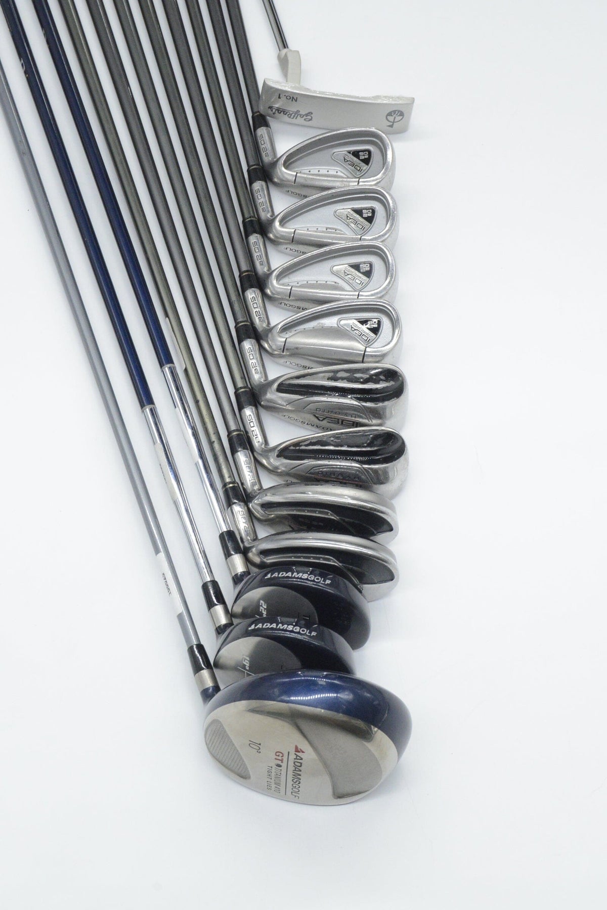 Adams Idea A12OS Hybrid Mixed Full Set R Flex Std Length Golf Club Sets Adams 