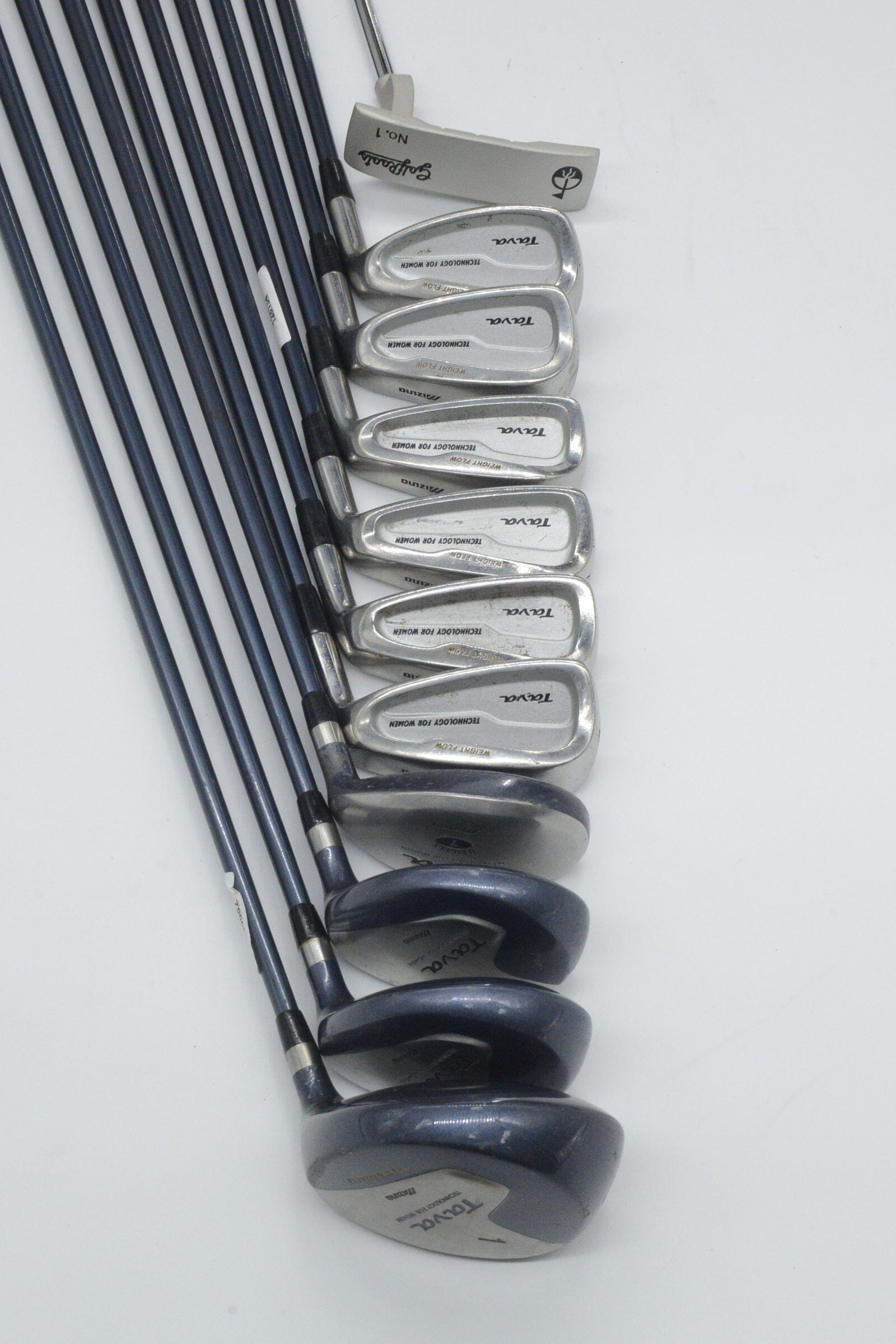 Women's Mizuno Tava Mixed Full Set W Flex +0.25" Golf Clubs GolfRoots 