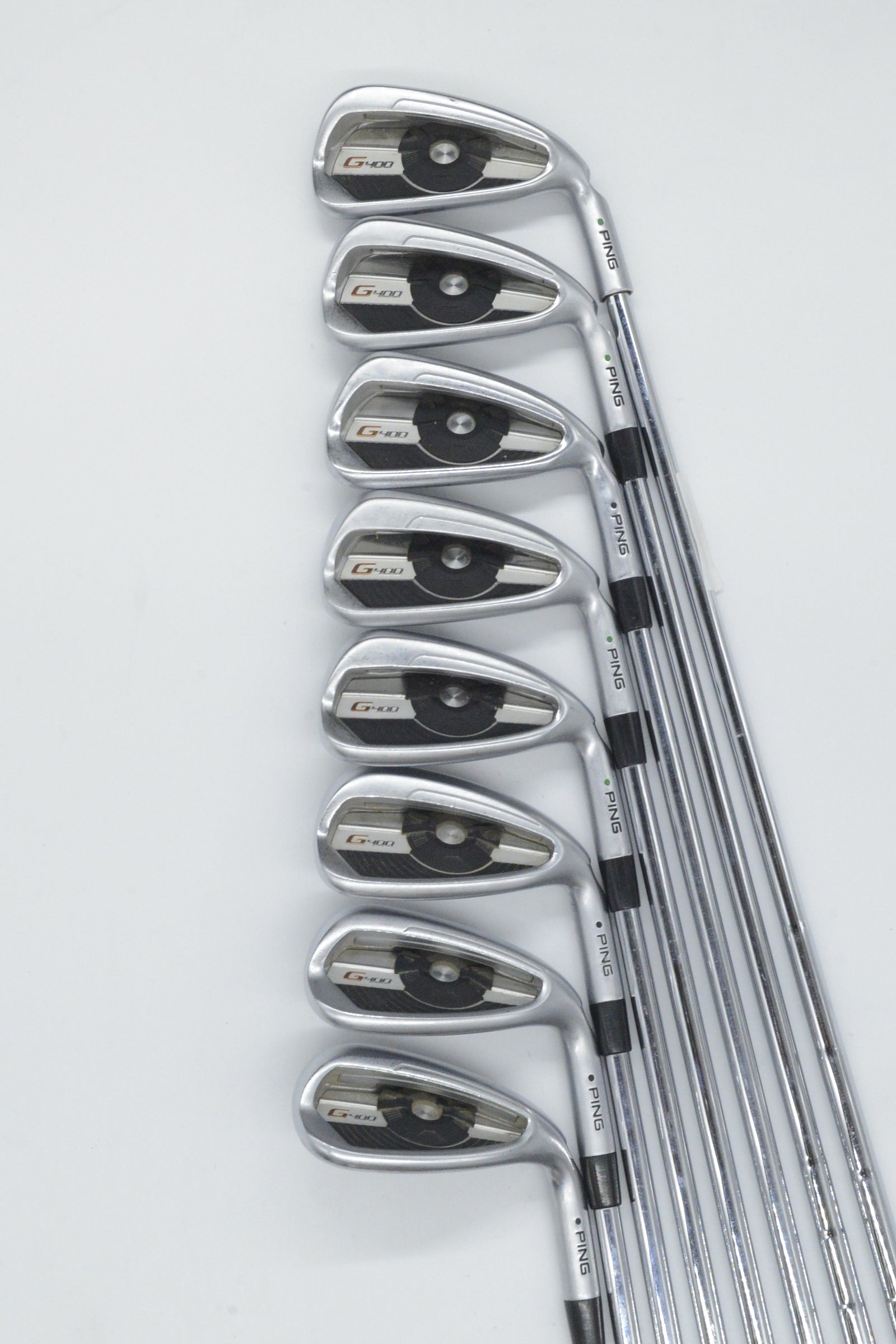 Ping G400 4-9, UW-SW Iron Set R Flex +0.75"