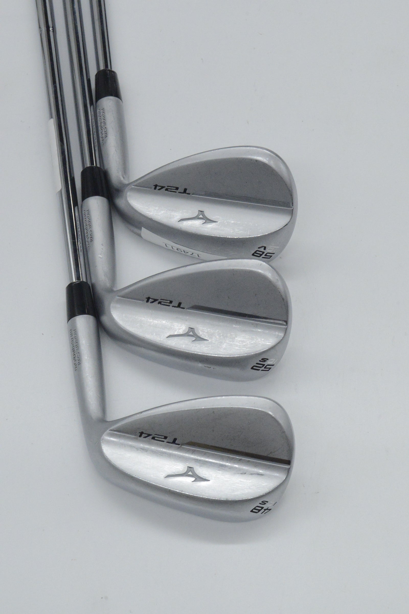 Mizuno T24 Soft White Satin 48, 52, 58 Degree Wedge Set S Flex