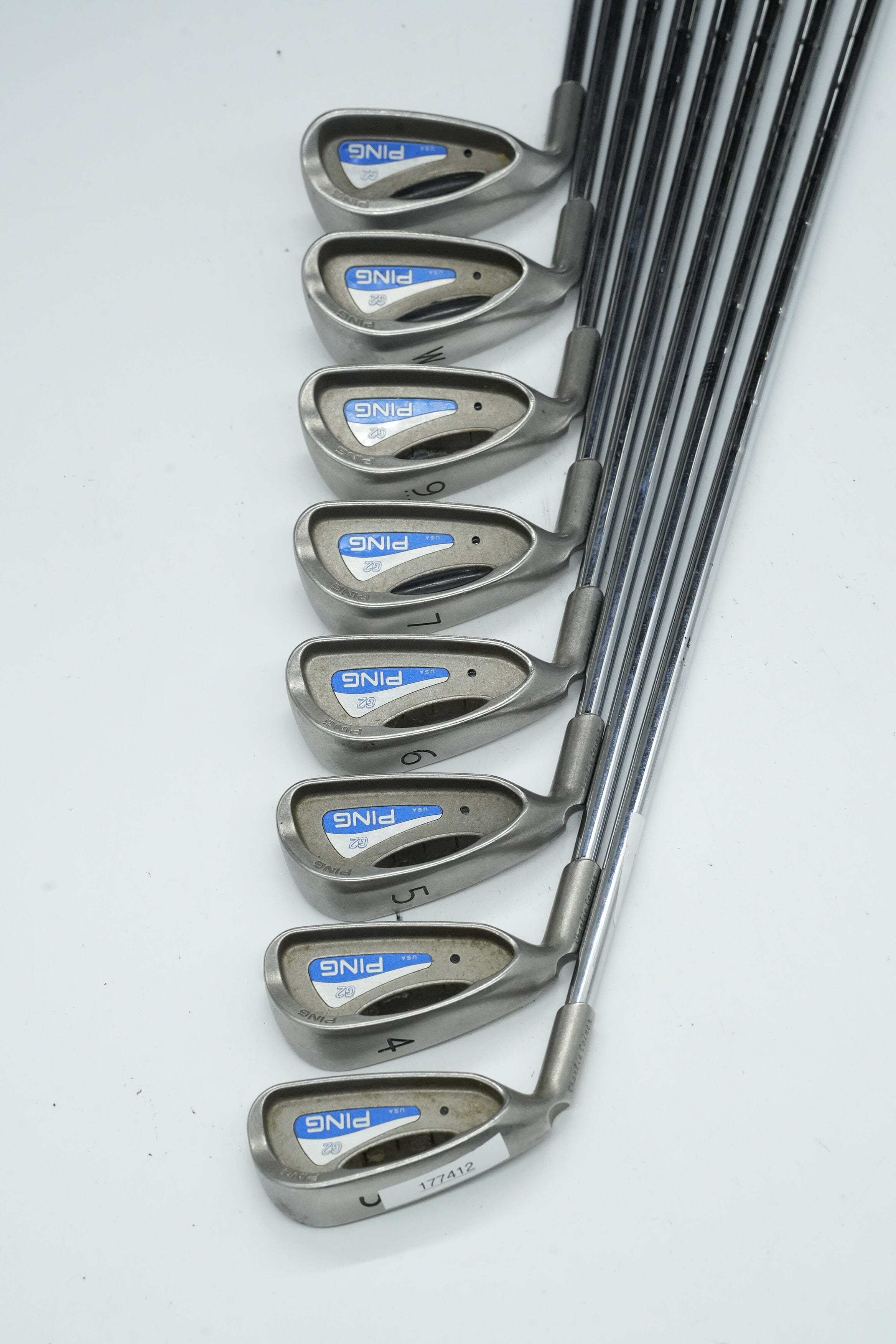 Lefty Ping G2 3-7, 9-PW, SW Iron Set S Flex Std Length Golf Clubs GolfRoots 