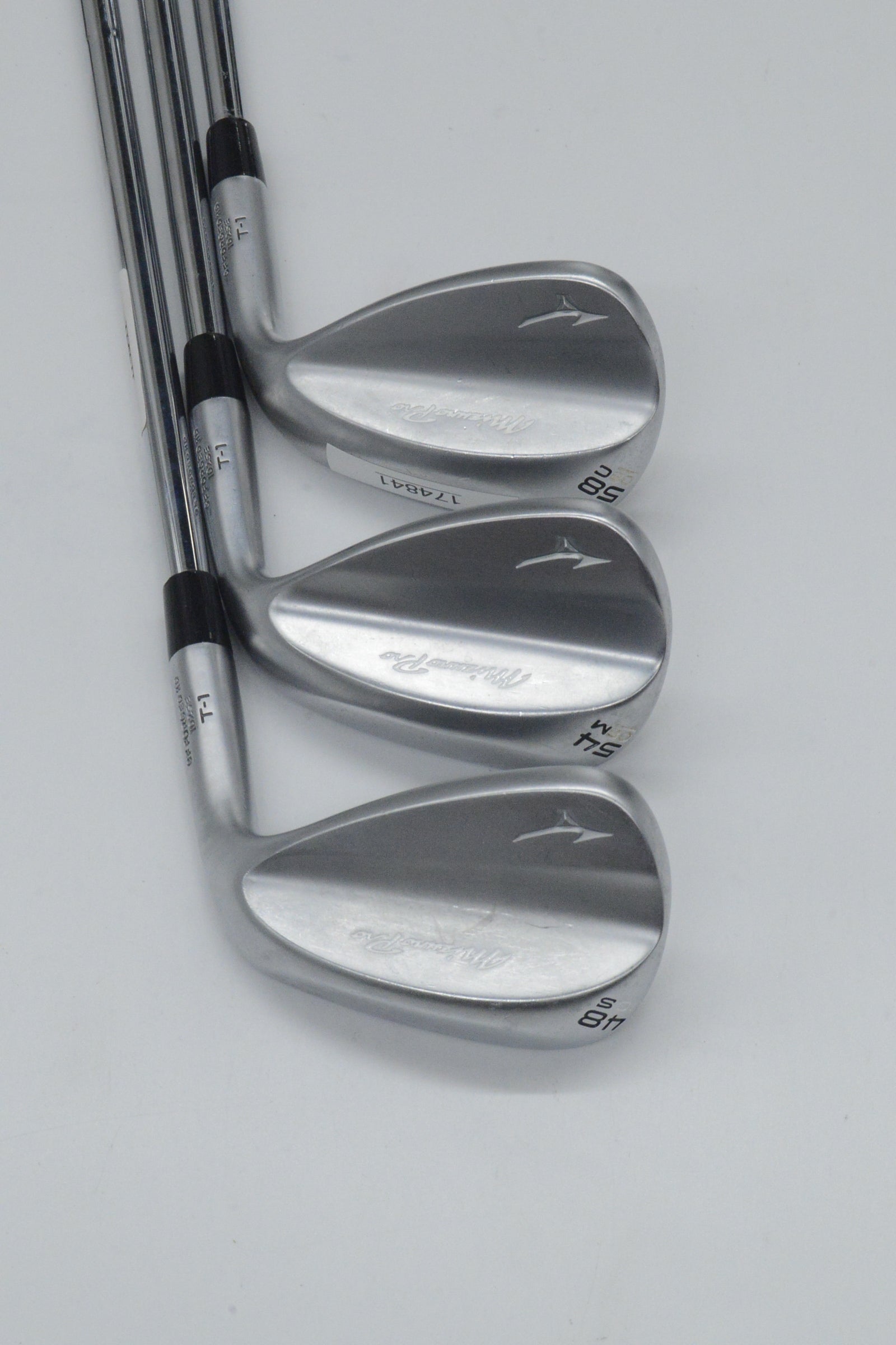 Mizuno Pro T-1 Soft White Satin 48, 54, 58 Degree Wedge Set S Flex