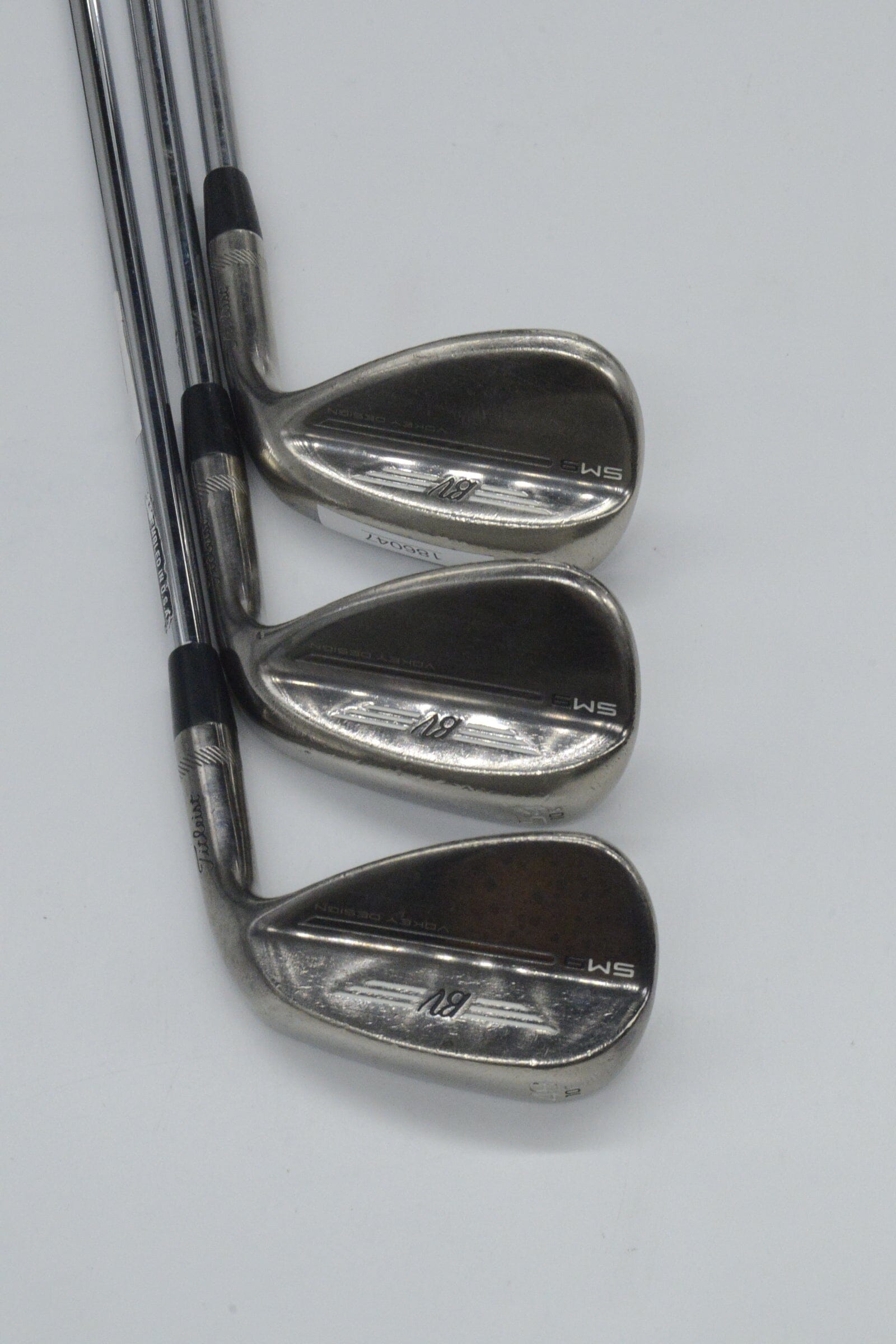Titleist Vokey SM9 Brushed Steel 48, 54, 58 Degree Wedge Set S Flex