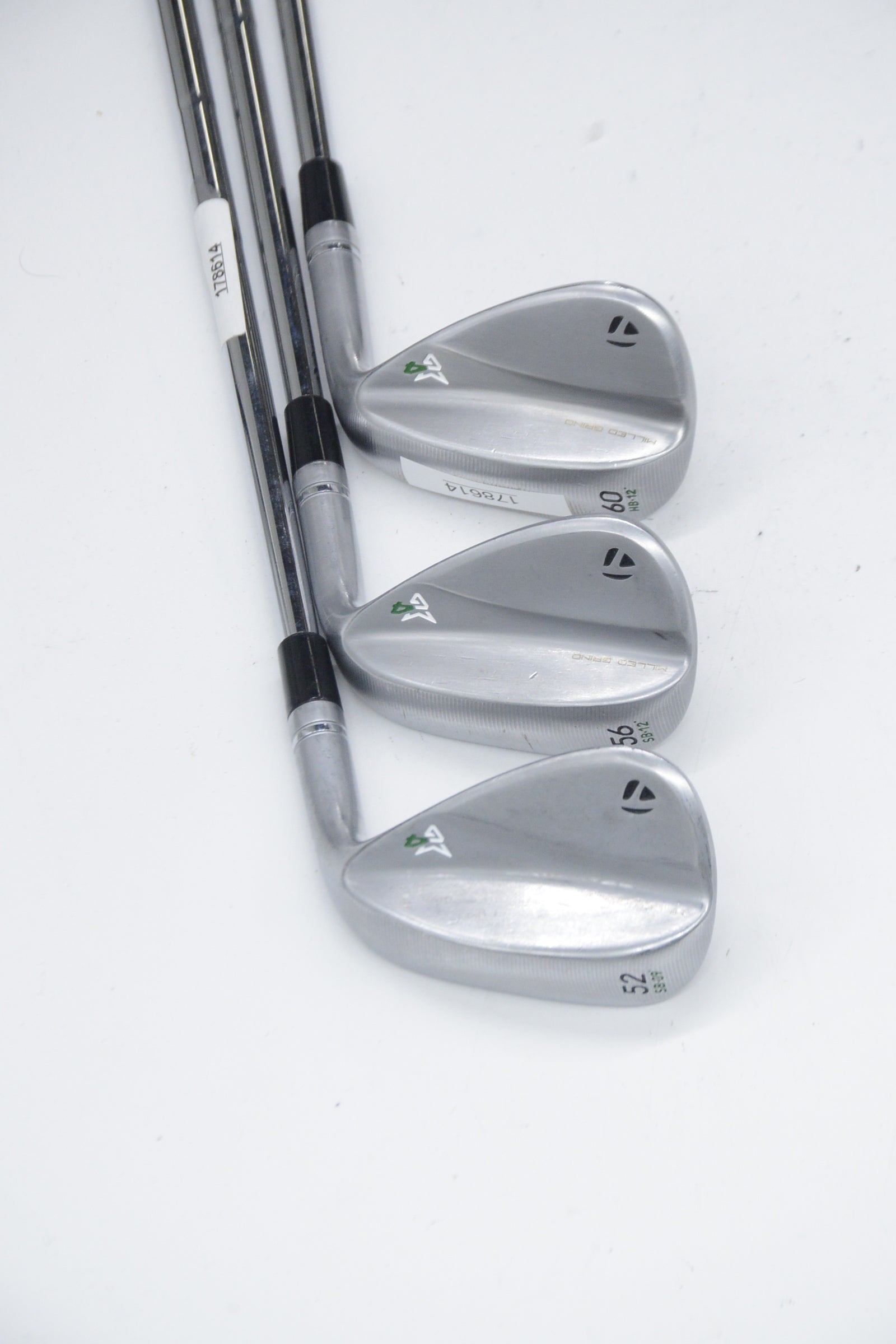 TaylorMade Milled Grind 4 Satin Chrome 52, 56, 60 Degree Wedge Set Wedge Flex