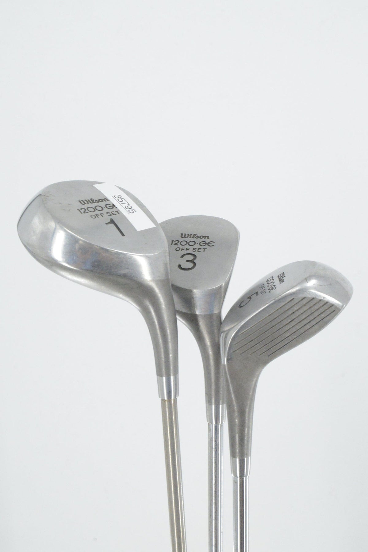 Wilson 1200 GC D, 3W, 5W Wood Set R Flex Golf Clubs GolfRoots 